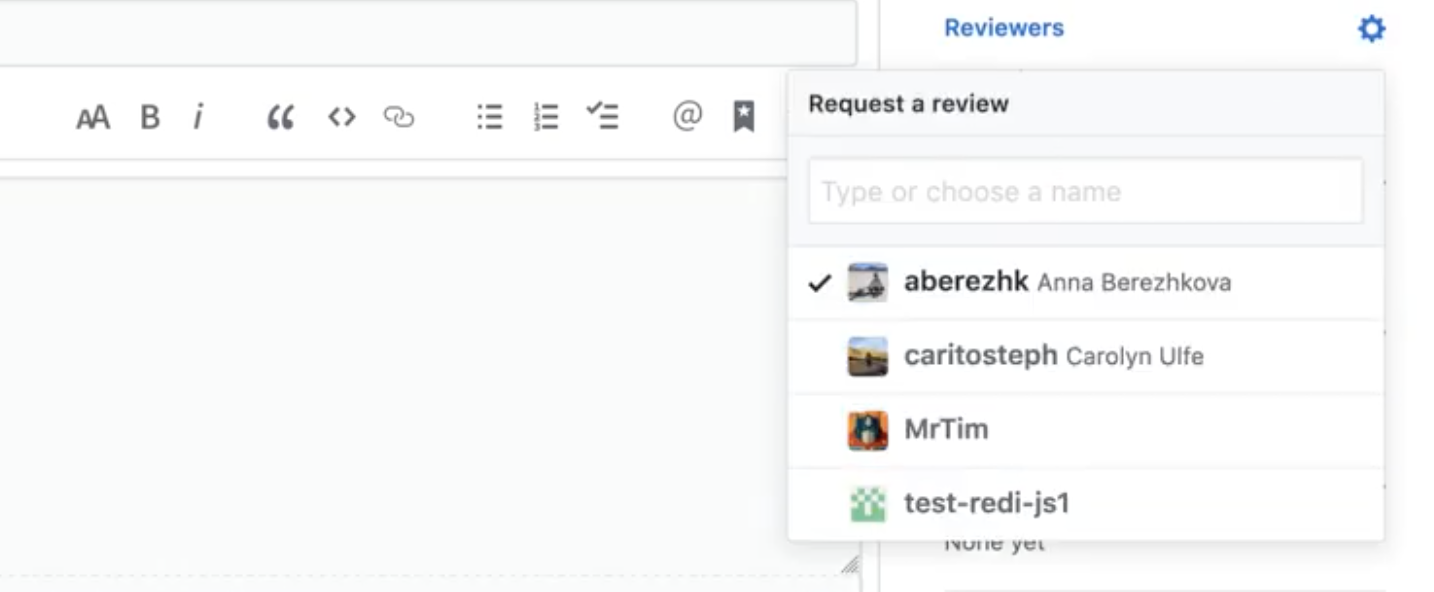 Create pull request